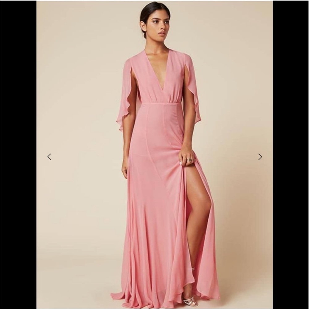 NWOT Reformation Lilianna gown in pink